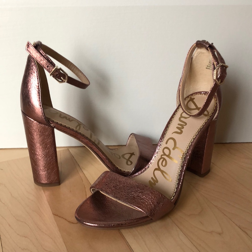 Sam Edelman Heels Bronze Women’s Size 6.5 NWOT